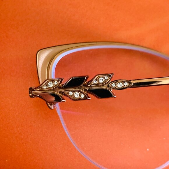 TIFFANY & CO Sophisticated Eyeglasses Crystal Embellishment  and Case - Picture 13 of 13